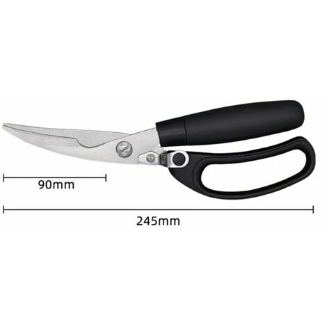 Ciseaux à Volaille, Cisailles à Volaille Avec Lames Tranchantes En Acier Inoxydable Trempé Et Poignées En Plastique, Cisailles De Cuisine à Coupe Confortable Et Précise, Cisailles à Os 7 Ciseaux à Volaille, Cisailles à Volaille Avec Lames Tranchantes En Acier Inoxydable Trempé Et Poignées En Plastique, Cisailles De Cuisine à Coupe Confortable Et Précise, Cisailles à Os - Image 5