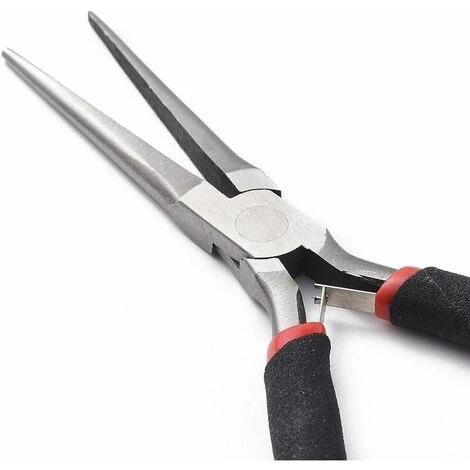 Pince Plate En Acier Trempé Au Carbone - 4.5inch - Pince à Long Bec - Pince Pour La Fabrication De Bijoux - Outil De Réparation Pratique, 4 Pince Plate En Acier Trempé Au Carbone - 4.5inch - Pince à Long Bec - Pince Pour La Fabrication De Bijoux - Outil De Réparation Pratique, - Image 2