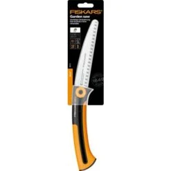 Fiskars Scie à élaguer Pour Bois Vert, Lame Rétractable, Grandes Dents, Coupe Tirante, Longueur De Lame: 16 Cm, Lame En Acier Inoxydable, Noir/Orange, Xtract, SW73, 1000613 -Pro Outils Soldes Magasin 10641596 3