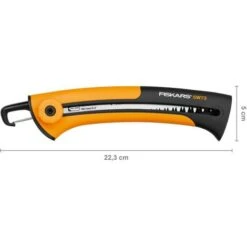 Fiskars Scie à élaguer Pour Bois Vert, Lame Rétractable, Grandes Dents, Coupe Tirante, Longueur De Lame: 16 Cm, Lame En Acier Inoxydable, Noir/Orange, Xtract, SW73, 1000613 -Pro Outils Soldes Magasin 10641596 4