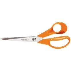 Fiskars Ciseaux Universels De Jardin, Longueur: 21 Cm, Lames En Acier Inoxydable/Poignées En Plastique, Orange, Classic, S90, 1001539