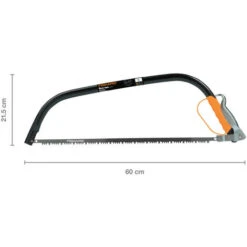 Fiskars Scie à Bûches Pour Bois Vert, Lame Fixe, Longueur: 62 Cm (21), Protège-lame En Plastique Inclus, Acier Haute Qualité, Noir/Orange, SW30, 1001621