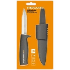 Fiskars Couteau Universel De Jardin Et Outdoor, Fourreau En Plastique Inclus, Longueur: 22,5 Cm, Noir/Orange, K40, 1001622 -Pro Outils Soldes Magasin 10641645 3