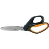 Fiskars Ciseaux Tâches Difficiles 26cm, Convient à La Coupe Des Matérieux Isolants, Le Carton, Les Tuyaux, Mécanisme De Réduction D'effort, PowerArc, 1027205