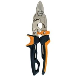 Fiskars Cisaille Type Aviation Coupe Droite Lame Bulldog 38,1mm, PowerGear, 1027212