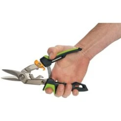 Fiskars Cisaille Type Aviation Coupe à  Droite 38,1mm, PowerGear, 1027208