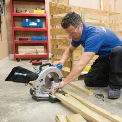 Scie Radiale Combinée Silverline 210 Mm, 1 400 W -Pro Outils Soldes Magasin 10982331 4