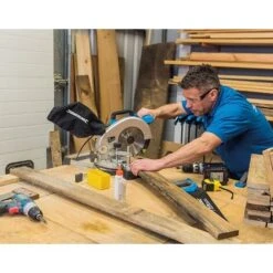 Scie Radiale Combinée Silverline 210 Mm, 1 400 W -Pro Outils Soldes Magasin 10982331 5