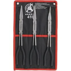 JEU DE 3 PINCES A BEC LONGUES A DOUBLE ARTICULATION