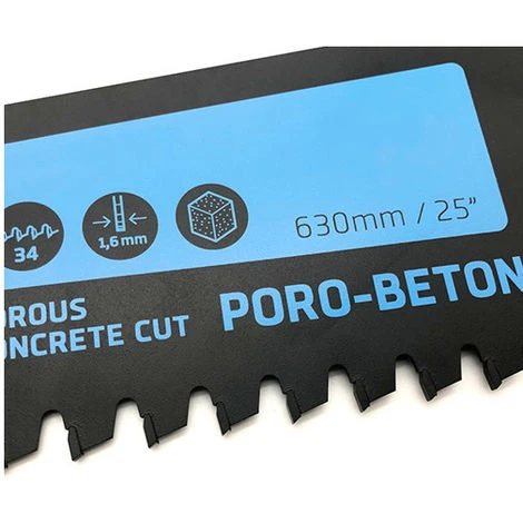 Scie à Main PRO Lame Dents Carbure L. 630 X Z 34 Pour Béton Cellulaire, Panneaux Isolants - Diamwood Platinum 4 Scie à Main PRO Lame Dents Carbure L. 630 X Z 34 Pour Béton Cellulaire, Panneaux Isolants - Diamwood Platinum - Image 2