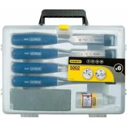 Coffret De Ciseaux à Bois - 4 Pièces - 6-12-18-25 Mm - Manche ABS - STANLEY, 0-16-130 -Pro Outils Soldes Magasin 24134544 3