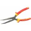 Pince à Becs 1/2 Ronds Longs Coudés - 200 Mm - Isolée 1000V - Tête Chromée Et Inoxydable - STANLEY, 0-84-008