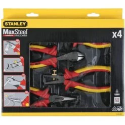 STANLEY Coffret De 4 Pinces Isolées 1000V -Pro Outils Soldes Magasin 24134591 2