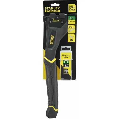 STANLEY Marteau Agrafeur Haute Capacité FatMax + 1000 Agrafes Type G 10 Mm 4 STANLEY Marteau Agrafeur Haute Capacité FatMax + 1000 Agrafes Type G 10 Mm - Image 2