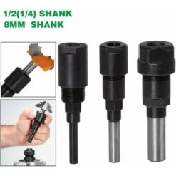 Router Collet Extension Bit De Routeur Extension De Collet Et Rognage Découpage Machine De Gravure Extender Porte-mandrin De Travail Du Bois Fraise (8MM Shank) -Pro Outils Soldes Magasin 26862554 4