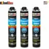 Isolbau Adhésif D'isolation Mousse Adhésive 3 X 750 Ml Adhésif De Périmètre EPS XPS Haute Qualité - Avec 1 Nettoyant Et 1 Pistolet -Pro Outils Soldes Magasin 27165381 1