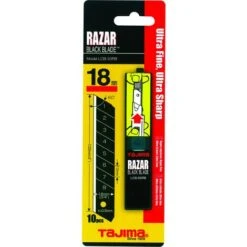 BOITE DE 10 LAMES 18 MM NOIRE RAZAR BLACK TAJIMA 14612