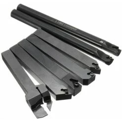 7 Set 12mm Shank 45HRC Tour Boring Bar Turning Tool Holder Set Avec Carbure