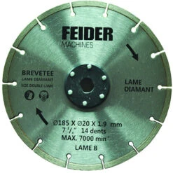 FEIDER Lame Diamant 185MM FDL185 DB