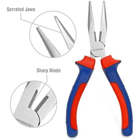 WORKPRO Jeu De Pinces De Qualité Pour Réparation Domestique Ou Utilisation Du Travail - 4 Pièces 5 WORKPRO Jeu De Pinces De Qualité Pour Réparation Domestique Ou Utilisation Du Travail - 4 Pièces - Image 3
