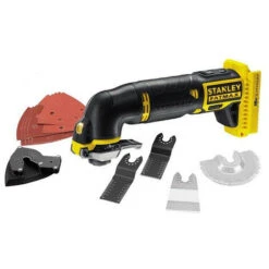 Stanley Fatmax - Découpeuse Ponceuse Multifonctions 18V Sans Batterie Ni Chargeur Avec Accessoires - FMC710B-XJ