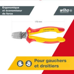 WIHA Pince D'installation Tricut De Professionnels. électriques -Pro Outils Soldes Magasin 43934634 4