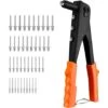 4en1 Pince à Rivetes ENGINDOT, 4 Têtes Remplaçables, Riveteuse Manuelle Avec 40 Rivets Métalliques (3/32", 1/8", 5/32", 3/16"), Pour Métal, Cuir, Bois-HHR1A 1 4en1 Pince à Rivetes ENGINDOT, 4 Têtes Remplaçables, Riveteuse Manuelle Avec 40 Rivets Métalliques (3/32", 1/8", 5/32", 3/16"), Pour Métal, Cuir, Bois-HHR1A -Pro Outils Soldes Magasin 44000345 1