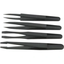 Donau Elektronik PZ84 Jeu De Pinces Brucelles 4 Pièces