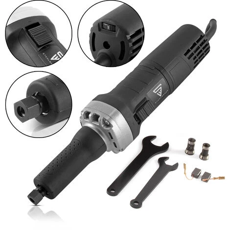 STAHLWERK GS 750-ST Meuleuse Droite De 750 Watts Avec Broche Porte-meule Longue Pour Le Ponçage, Le Fraisage Et L'ébavurage 3 STAHLWERK GS 750-ST Meuleuse Droite De 750 Watts Avec Broche Porte-meule Longue Pour Le Ponçage, Le Fraisage Et L'ébavurage