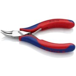 Knipex 35 42 115 SB Pour Lélectronique Et La Mécanique De Précision Pince Plate à Becs Ronds Coudée à 45° 115 Mm