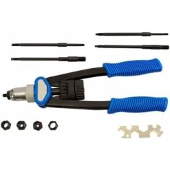 Pince à Rivets Professionnelle Pince à Rivets Comprenant 150 écrous à Rivets M5 M6 M8 M10 M12 Rivets -Pro Outils Soldes Magasin 47158772 2