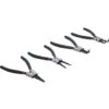 Jeu De 4 Pinces A Circlips Interieur, Exterieur Droites Et Coudees 175mm Bgs Diy