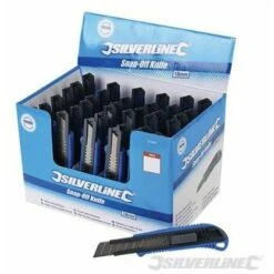 Silverline 675097 Cutters à Lame Sécable 18 Mm, Présentoir 36 Pcs - 36 Pcs