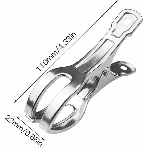 10pcs Pinces à Serviettes De Plage En Acier Inoxydable, Pinces Coupe-vent Cintre à épingles à Linge, Pinces à Serviettes Grandes 4 10pcs Pinces à Serviettes De Plage En Acier Inoxydable, Pinces Coupe-vent Cintre à épingles à Linge, Pinces à Serviettes Grandes - Image 2