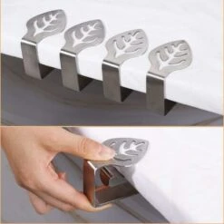 Pinces à Nappe En Acier Inoxydable 8 Pièces Forme De Feuille Support De Pince De Nappe Réglable Pour Mariage Extérieur Pique-Nique Restaurant Maison, Argen Fontainebleau 9 Pinces à Nappe En Acier Inoxydable 8 Pièces Forme De Feuille Support De Pince De Nappe Réglable Pour Mariage Extérieur Pique-Nique Restaurant Maison, Argen Fontainebleau -Pro Outils Soldes Magasin 54454705 3