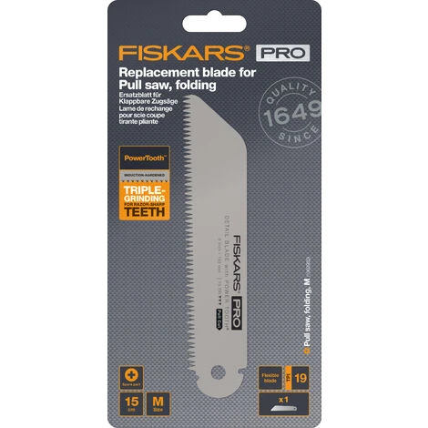 Fiskars Lame De Rechange Scie Pliante à Coupe Tirante 150mm 19tpi 3 Fiskars Lame De Rechange Scie Pliante à Coupe Tirante 150mm 19tpi