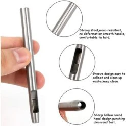 10 Pièces,Emporte Pièce Cuir, Poincon, Creux Poinçon En Cuir, Poinçon Creux En Acier Rond Set Outils De Perforation De Trou Creux De Cuir Pour Le Cuir, Bande De Montre, Toile, Oeillet (Métal)，Fonepro -Pro Outils Soldes Magasin 57370718 4