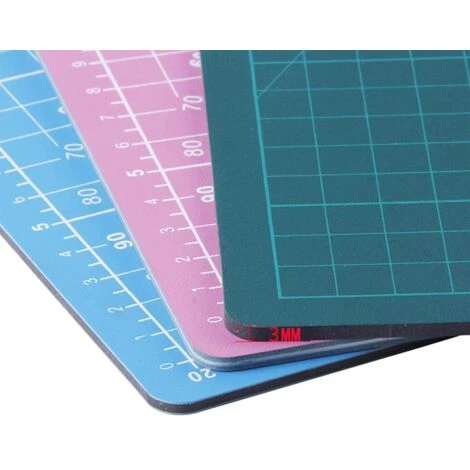 Tapis De Découpe 3 Pièces Tapis De Couture Tapis De Coupe A5 Auto-Cicatrisant,pour Couture,Patchwork,Cutter Rotatif,Artisanat,Bricolage, DIY,Vert, Rose Et Bleu, Trois Pièces, Lilaris 5 Tapis De Découpe 3 Pièces Tapis De Couture Tapis De Coupe A5 Auto-Cicatrisant,pour Couture,Patchwork,Cutter Rotatif,Artisanat,Bricolage, DIY,Vert, Rose Et Bleu, Trois Pièces, Lilaris - Image 3