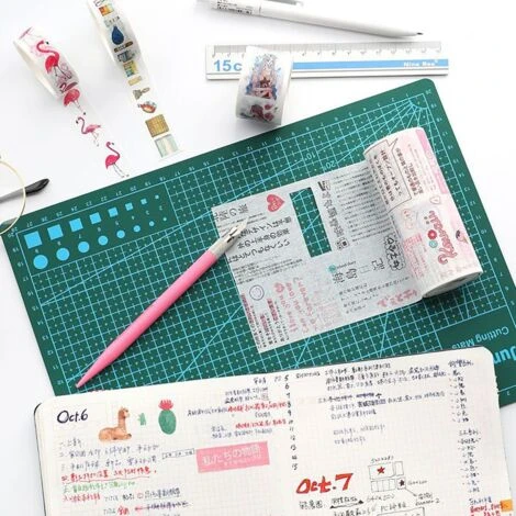 Tapis De Découpe 3 Pièces Tapis De Couture Tapis De Coupe A5 Auto-Cicatrisant,pour Couture,Patchwork,Cutter Rotatif,Artisanat,Bricolage, DIY,Vert, Rose Et Bleu, Trois Pièces, Lilaris 7 Tapis De Découpe 3 Pièces Tapis De Couture Tapis De Coupe A5 Auto-Cicatrisant,pour Couture,Patchwork,Cutter Rotatif,Artisanat,Bricolage, DIY,Vert, Rose Et Bleu, Trois Pièces, Lilaris - Image 5