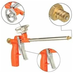 DENUOTOP Pistolet à Mousse, Pistolet D'isolation En Mousse De Pulvérisation, Pistolet De Pulvérisation En Expansion, Outil D'application De Remplissage D'étanchéité