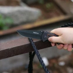 Couteaux Pliants Professionnels, En Acier Inoxydable, Avec Manche En Bois, Portable, Polyvalent - FK03 -Pro Outils Soldes Magasin 58758002 5