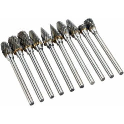 Électrique Grinding Accessoires 10pcs 0,12 * 0.24inch Tungsten Steel Carbide Fraise Pour Le Rotary Burr Tool Set CNC Gravure -Pro Outils Soldes Magasin 59789952 4