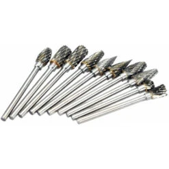 Électrique Grinding Accessoires 10pcs 0,12 * 0.24inch Tungsten Steel Carbide Fraise Pour Le Rotary Burr Tool Set CNC Gravure -Pro Outils Soldes Magasin 59789952 5