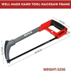 AIRAJ Support De Scie à Métaux 12 Pouces 10 Lames De Scie Interchangeables De Haute Qualité -Pro Outils Soldes Magasin 59869837 4
