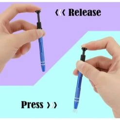 Déstockage 2 Pièces 4 Griffes Pinces à Piercing En Métal, Outils De Ramassage De Bijoux En Diamant Kit, Brucelles à Vis Pour Composants électroniques, Pince Télescopique Jewelry Pour Les Arts Et La M -Pro Outils Soldes Magasin 60000477 4