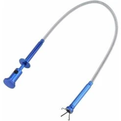 DENUOTOP Outils De Ramassage Pick Up Outil Multi Fonction Flexible Outil De Ramassage à Quatre Griffes (Aimant + 4 Griffes + LED Lumineux) Magnétique Long à Ressort Pour Ramasser Les Déchets De Débord