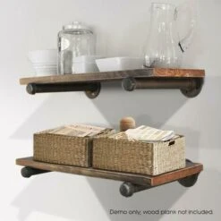 6 X étagère Support Plateau Support Support Mural Console Rétro Tuyau De Fer -Pro Outils Soldes Magasin 61048623 4