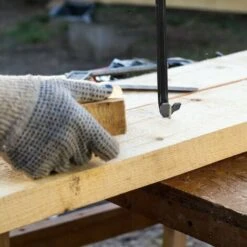 Relaxdays Pied-de-biche Lot De 5 Pièces, Levier Hexagonal, Grand Arrache-clou, En Acier, Noir -Pro Outils Soldes Magasin 61311830 2