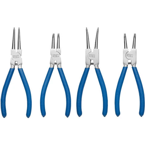 KRAFTPLUS K.105-4175 Pinces à Circlips Intérieurs Et Extérieurs 175 Mm Droite Coudée Pour Bagues Anneaux De Sécurité - 4 Pcs - Avec étui 4 KRAFTPLUS K.105-4175 Pinces à Circlips Intérieurs Et Extérieurs 175 Mm Droite Coudée Pour Bagues Anneaux De Sécurité - 4 Pcs - Avec étui - Image 2