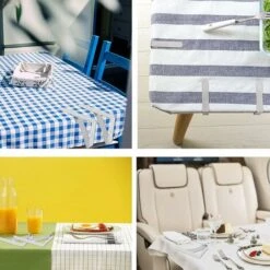 Pinces à Nappe 4 Pièces Pour Tables épaisses, Grandes Pinces à Nappe De Table Porte-nappes En Acier Inoxydable Pour Banquet Pique-Nique Mariage 7.5x4.5 Cm -Pro Outils Soldes Magasin 65988390 5